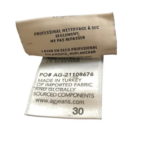 ADRIANO Goldschmied The Farrah High-rise Skinny Black Jeans With Shimmer Size 30 - Picture 9 of 9